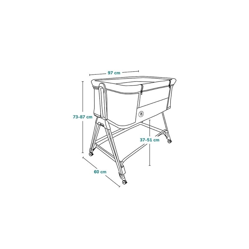 Lionelo - Patut co-sleeper Luna, 2 in 1, Cu setare unghiulara, Cu roti, Reglabil in 6 pozitii pe inaltime, Gri deschis Lionelo - Patut co-sleeper Luna, 2 in 1, Cu setare unghiulara, Cu roti, Reglabil in 6 pozitii pe inaltime, Gri deschis