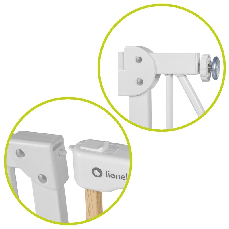Lionelo - Poarta de siguranta prin presiune Truus Slim, 105 cm, Conform cu standardul europeane de securitate EN1930, Gri/Natur Lionelo - Poarta de siguranta prin presiune Truus Slim, 105 cm, Conform cu standardul europeane de securitate EN1930, Gri/Natur