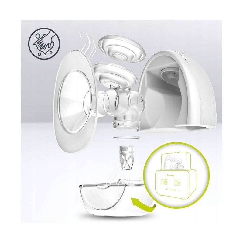 Pompa de san portabila Fidi cu accesorii, Hands-free, 5 functii de masaj, Autonomie pana la 24 h, 50 db, Capacitate 150 ml, Alb, Lionelo Pompa de san portabila Fidi cu accesorii, Hands-free, 5 functii de masaj, Autonomie pana la 24 h, 50 db, Capacitate 150 ml, Alb, Lionelo