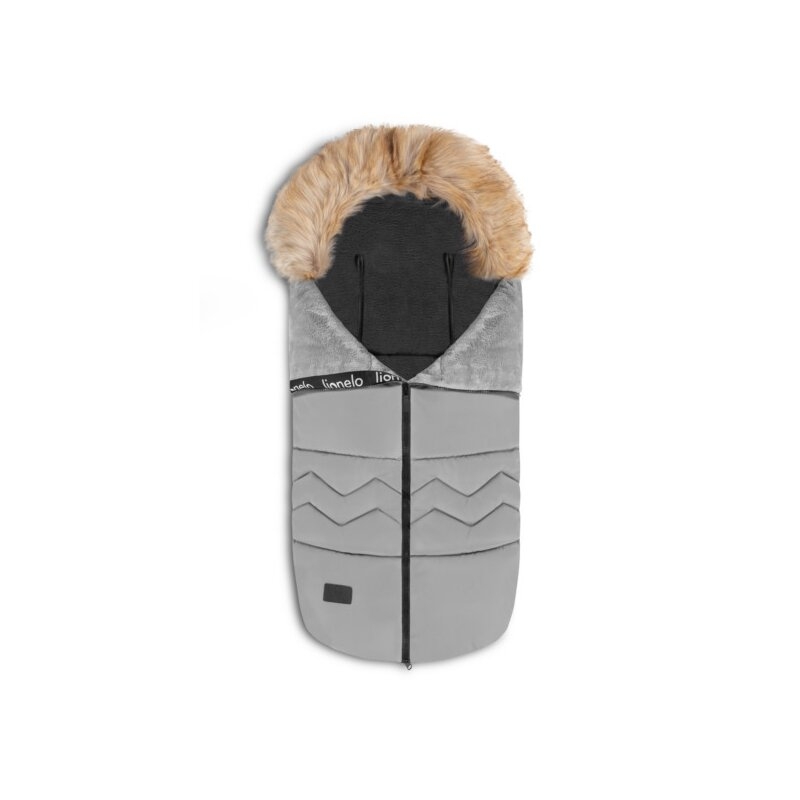 Lionelo - Sac de iarna pentru carucior Frode, 90x45 cm, Impermeabil, Universal, Gri Lionelo - Sac de iarna pentru carucior Frode, 90x45 cm, Impermeabil, Universal, Gri