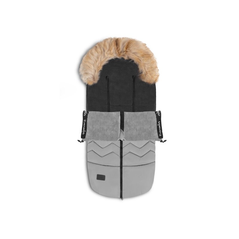 Lionelo - Sac de iarna pentru carucior Frode, 90x45 cm, Impermeabil, Universal, Gri Lionelo - Sac de iarna pentru carucior Frode, 90x45 cm, Impermeabil, Universal, Gri