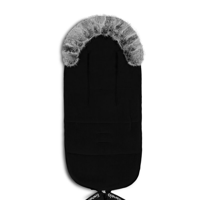 Lionelo - Sac de iarna pentru carucior Frode, 90x45 cm, Impermeabil, Universal, Negru Lionelo - Sac de iarna pentru carucior Frode, 90x45 cm, Impermeabil, Universal, Negru