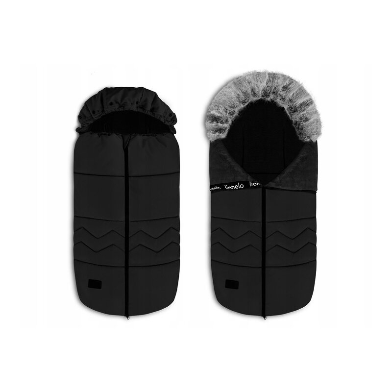 Lionelo - Sac de iarna pentru carucior Frode, 90x45 cm, Impermeabil, Universal, Negru Lionelo - Sac de iarna pentru carucior Frode, 90x45 cm, Impermeabil, Universal, Negru