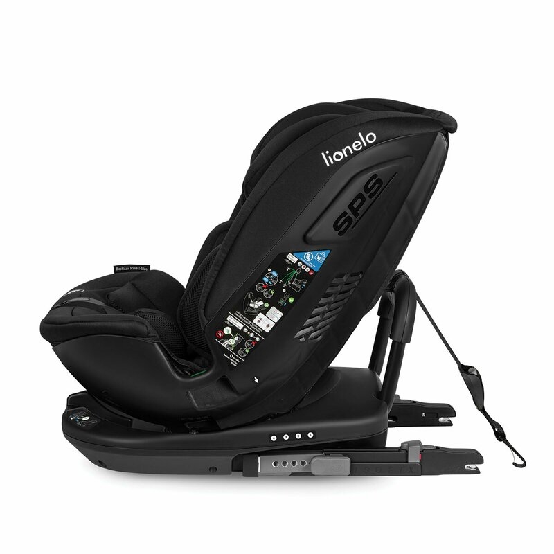 Lionelo - Scaun auto Bastiaan RWF i-Size, Pozitie de somn, Protectie laterala, Rotire 360 grade, 0-36 Kg, Cu Isofix si Centura Top Tether, Conform cu standardul european de securitate ECE R129, Negru Lionelo - Scaun auto Bastiaan RWF i-Size, Pozitie de somn, Protectie laterala, Rotire 360 grade, 0-36 Kg, Cu Isofix si Centura Top Tether, Conform cu standardul european de securitate ECE R129, Negru