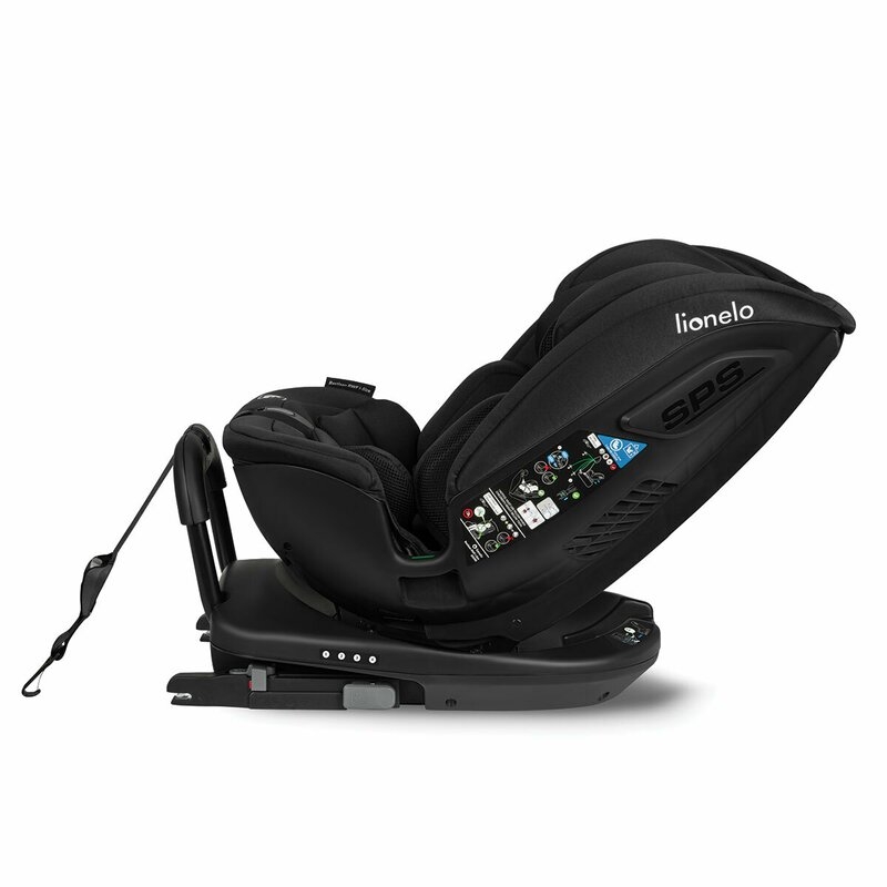Lionelo - Scaun auto Bastiaan RWF i-Size, Pozitie de somn, Protectie laterala, Rotire 360 grade, 0-36 Kg, Cu Isofix si Centura Top Tether, Conform cu standardul european de securitate ECE R129, Negru Lionelo - Scaun auto Bastiaan RWF i-Size, Pozitie de somn, Protectie laterala, Rotire 360 grade, 0-36 Kg, Cu Isofix si Centura Top Tether, Conform cu standardul european de securitate ECE R129, Negru