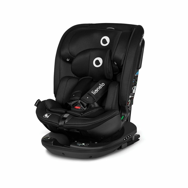 Lionelo - Scaun auto Bastiaan RWF i-Size, Pozitie de somn, Protectie laterala, Rotire 360 grade, 0-36 Kg, Cu Isofix si Centura Top Tether, Conform cu standardul european de securitate ECE R129, Negru Lionelo - Scaun auto Bastiaan RWF i-Size, Pozitie de somn, Protectie laterala, Rotire 360 grade, 0-36 Kg, Cu Isofix si Centura Top Tether, Conform cu standardul european de securitate ECE R129, Negru