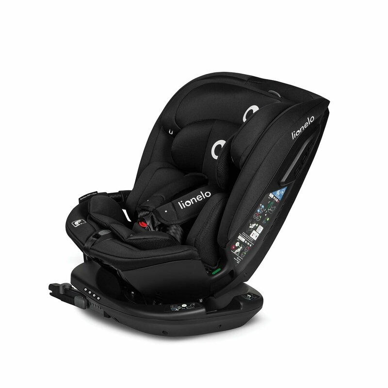 Lionelo - Scaun auto Bastiaan RWF i-Size, Pozitie de somn, Protectie laterala, Rotire 360 grade, 0-36 Kg, Cu Isofix si Centura Top Tether, Conform cu standardul european de securitate ECE R129, Negru Lionelo - Scaun auto Bastiaan RWF i-Size, Pozitie de somn, Protectie laterala, Rotire 360 grade, 0-36 Kg, Cu Isofix si Centura Top Tether, Conform cu standardul european de securitate ECE R129, Negru