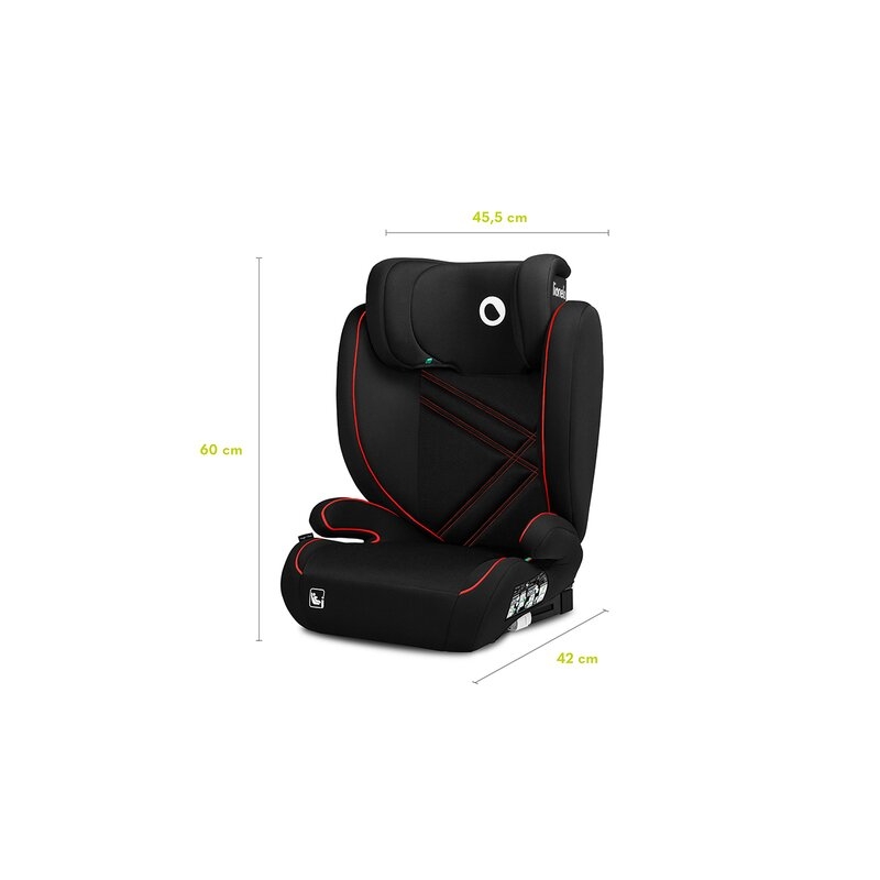 Lionelo - Scaun auto, Hugo i-Size, Universal, Orientare in directia sensului de mers, Reglabil, Conform standardului de securitate R129, 100-150 cm, 4-12 ani, Rosu Lionelo - Scaun auto, Hugo i-Size, Universal, Orientare in directia sensului de mers, Reglabil, Conform standardului de securitate R129, 100-150 cm, 4-12 ani, Rosu
