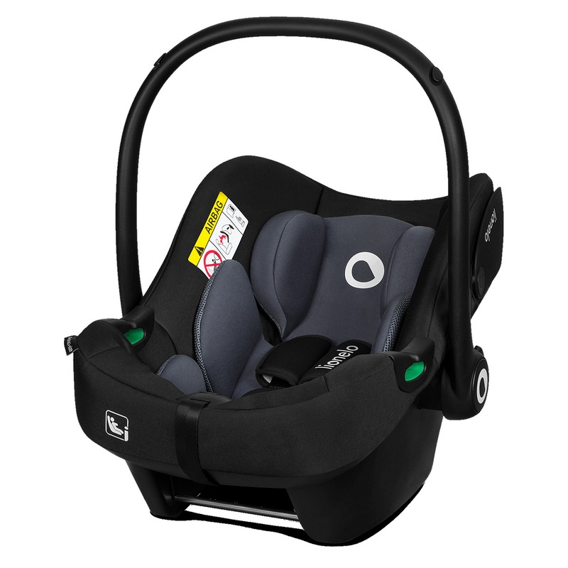 Lionelo - Soica auto i-Size Astrid, 0-13 Kg, 40-87 cm, Cu maner si capotina reglabile, Cu protectie laterala avansata, Salteluta confortabila , Conform cu standardul european de securitate R129, Negru/Gri Lionelo - Soica auto i-Size Astrid, 0-13 Kg, 40-87 cm, Cu maner si capotina reglabile, Cu protectie laterala avansata, Salteluta confortabila , Conform cu standardul european de securitate R129, Negru/Gri