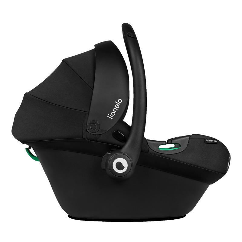 Lionelo - Soica auto i-Size Astrid, 0-13 Kg, 40-87 cm, Cu maner si capotina reglabile, Cu protectie laterala avansata, Salteluta confortabila , Conform cu standardul european de securitate R129, Negru/Gri Lionelo - Soica auto i-Size Astrid, 0-13 Kg, 40-87 cm, Cu maner si capotina reglabile, Cu protectie laterala avansata, Salteluta confortabila , Conform cu standardul european de securitate R129, Negru/Gri