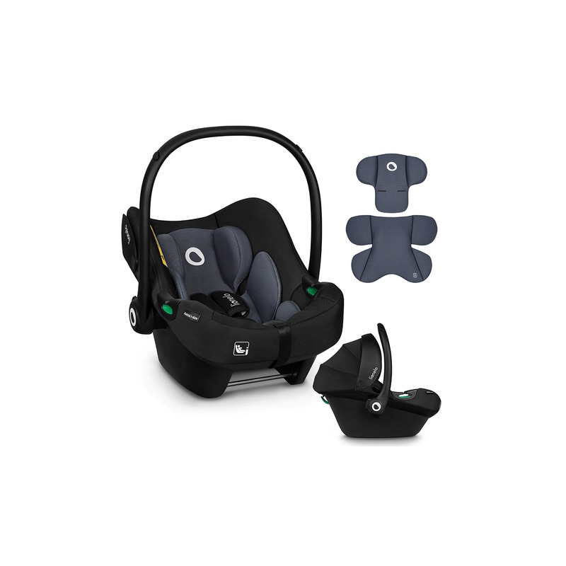 Lionelo - Soica auto i-Size Astrid, 0-13 Kg, 40-87 cm, Cu maner si capotina reglabile, Cu protectie laterala avansata, Salteluta confortabila , Conform cu standardul european de securitate R129, Negru/Gri Lionelo - Soica auto i-Size Astrid, 0-13 Kg, 40-87 cm, Cu maner si capotina reglabile, Cu protectie laterala avansata, Salteluta confortabila , Conform cu standardul european de securitate R129, Negru/Gri