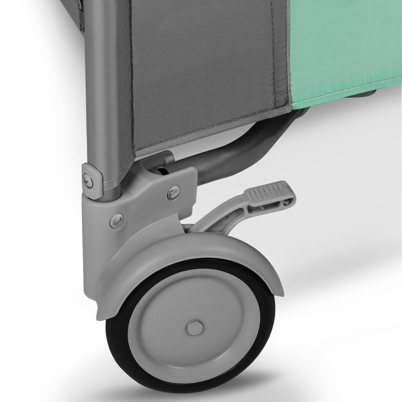 Lionelo - Tarc de joaca, Pliabil, Include covor educational incorporat cu 4 jucarii Velcro si geanta de transport, Cu roti si inchidere laterala, Saltea din spuma, 100x100 cm, Verde Lionelo - Tarc de joaca, Pliabil, Include covor educational incorporat cu 4 jucarii Velcro si geanta de transport, Cu roti si inchidere laterala, Saltea din spuma, 100x100 cm, Verde