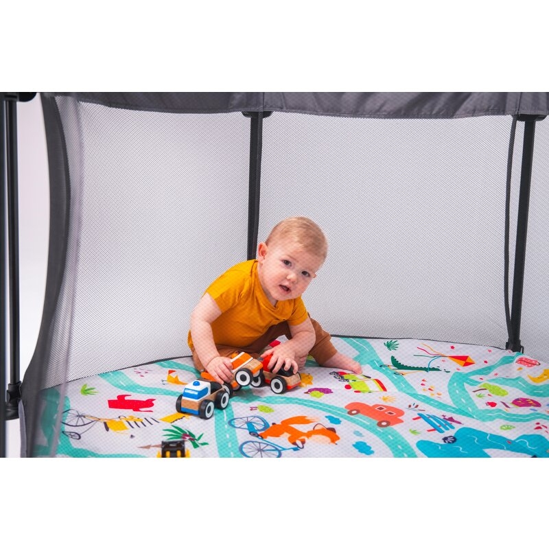 Lionelo - Tarc de joaca Roel, Pliere ultra-compacta, Conform cu standardul europeane de securitate EN12227, Multicolor Lionelo - Tarc de joaca Roel, Pliere ultra-compacta, Conform cu standardul europeane de securitate EN12227, Multicolor