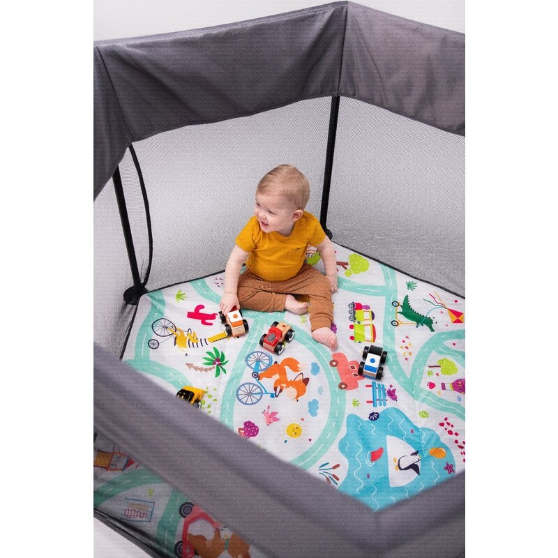 Lionelo - Tarc de joaca Roel, Pliere ultra-compacta, Conform cu standardul europeane de securitate EN12227, Multicolor Lionelo - Tarc de joaca Roel, Pliere ultra-compacta, Conform cu standardul europeane de securitate EN12227, Multicolor