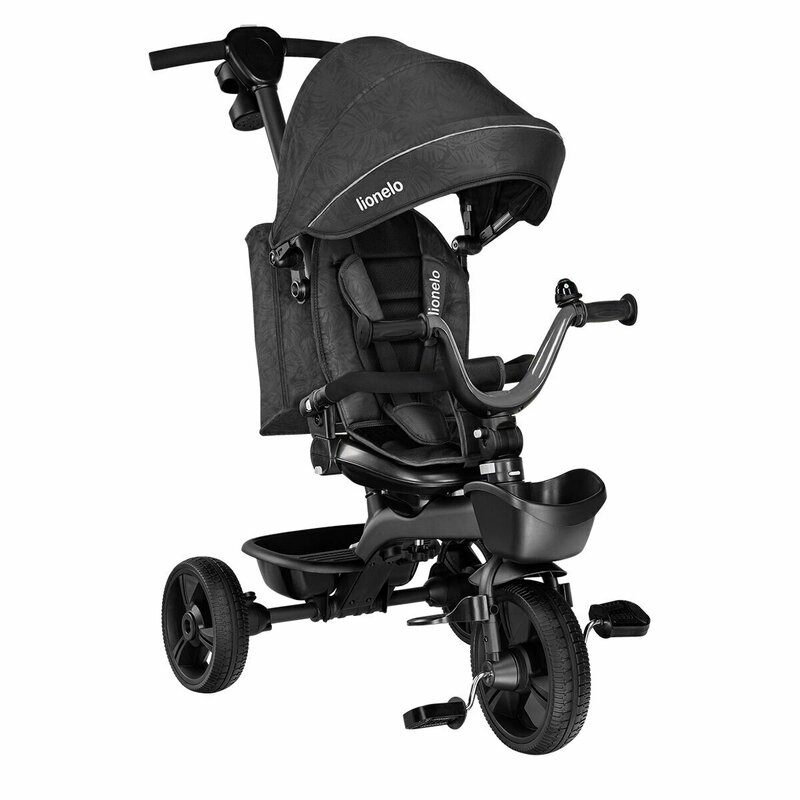 Lionelo - Tricicleta multifunctionala cu sezut reversibil, Kori, Grey Stone Lionelo - Tricicleta multifunctionala cu sezut reversibil, Kori, Grey Stone