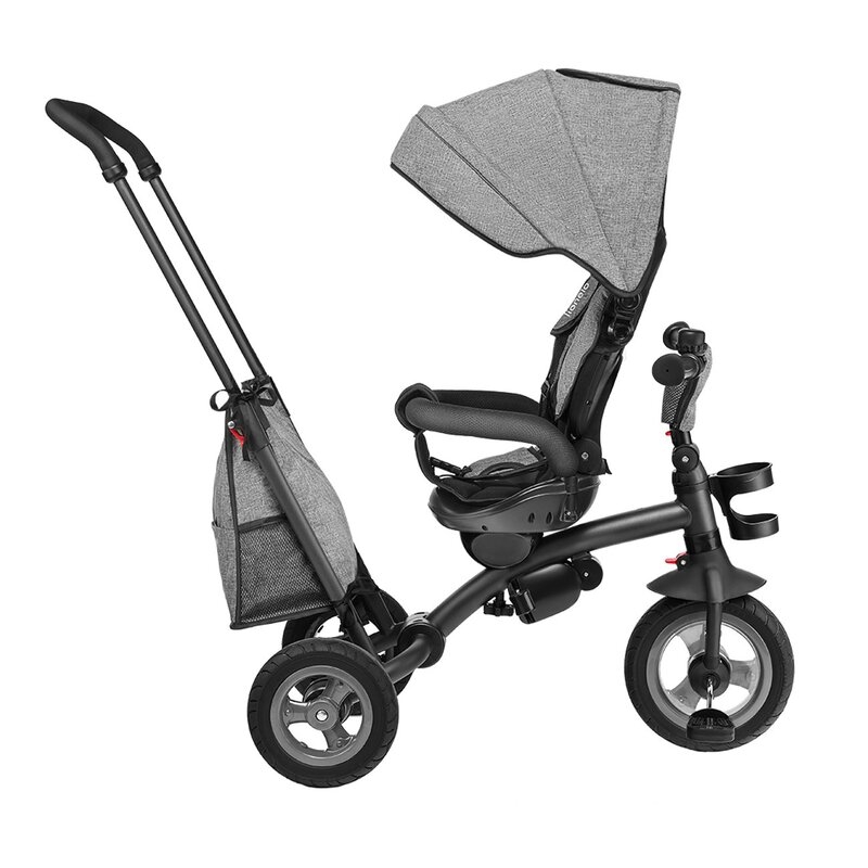 Lionelo - Tricicleta multifunctionala cu sezut reversibil, pliabila, Tris, Stone Grey, Resigilata