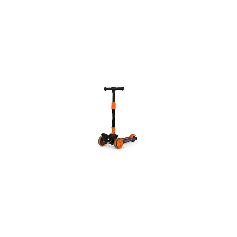 Lionelo - Trotineta Timy, Copii, Pliabila, Pana la 50 Kg, Cu design ergonomic, Cu lumini LED, 26,5 x 60 x 64-76 cm, 3 ani+, Portocaliu/Negru Lionelo - Trotineta Timy, Copii, Pliabila, Pana la 50 Kg, Cu design ergonomic, Cu lumini LED, 26,5 x 60 x 64-76 cm, 3 ani+, Portocaliu/Negru
