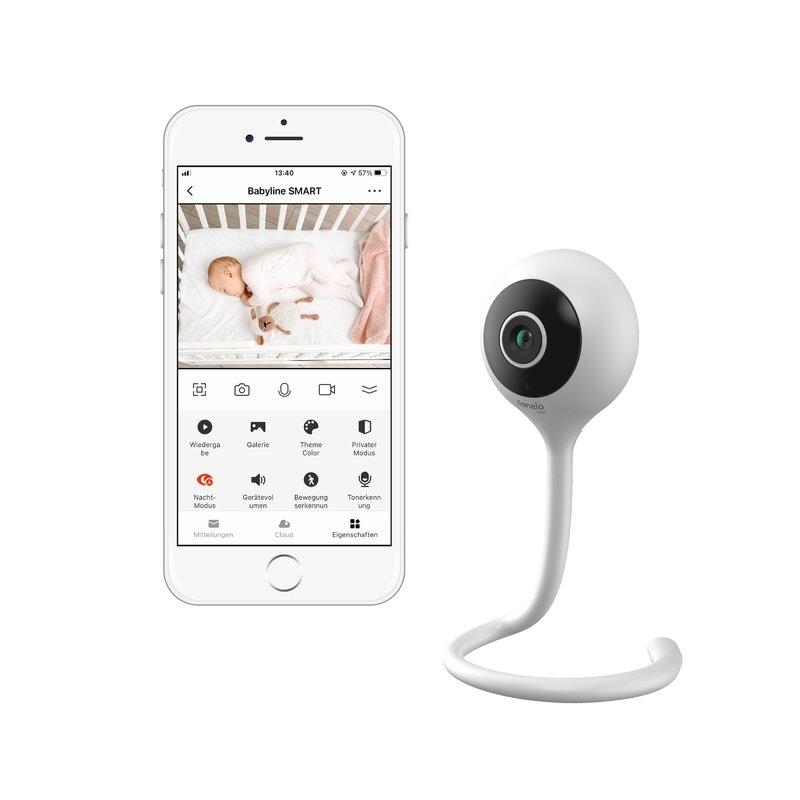 Lionelo - Video monitor, Babyline Smart, cu cablu USB, Conexiune Wifi, Comunicare bidirectionala, Senzor de temperatura, Alb Lionelo - Video monitor, Babyline Smart, cu cablu USB, Conexiune Wifi, Comunicare bidirectionala, Senzor de temperatura, Alb