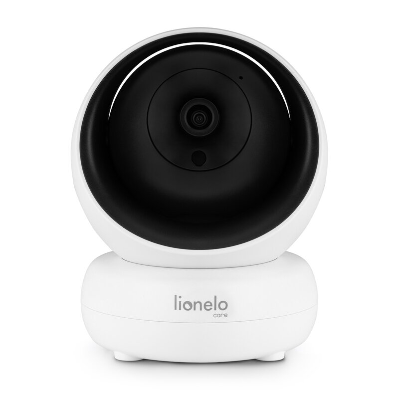 Lionelo - Videofon Babyline 8.3, Cu termometru, Cu melodii, Comunicare in 2 sensuri, Rotire 360 grade, Alb Lionelo - Videofon Babyline 8.3, Cu termometru, Cu melodii, Comunicare in 2 sensuri, Rotire 360 grade, Alb