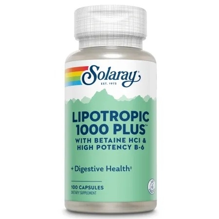 Lipotropic 1000 Plus Solaray, 100 capsule, Secom Lipotropic 1000 Plus Solaray, 100 capsule, Secom
