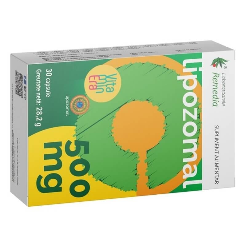 Lipozomal C 500 mg, 30 capsule, Remedia Lipozomal C 500 mg, 30 capsule, Remedia