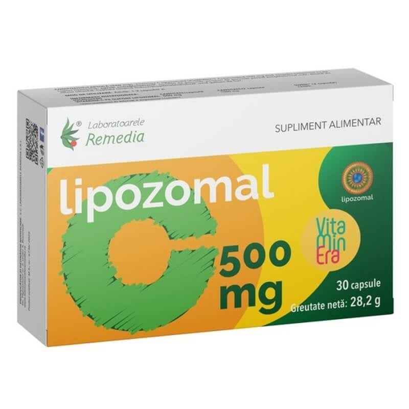 Lipozomal C 500 mg, 30 capsule, Remedia Lipozomal C 500 mg, 30 capsule, Remedia