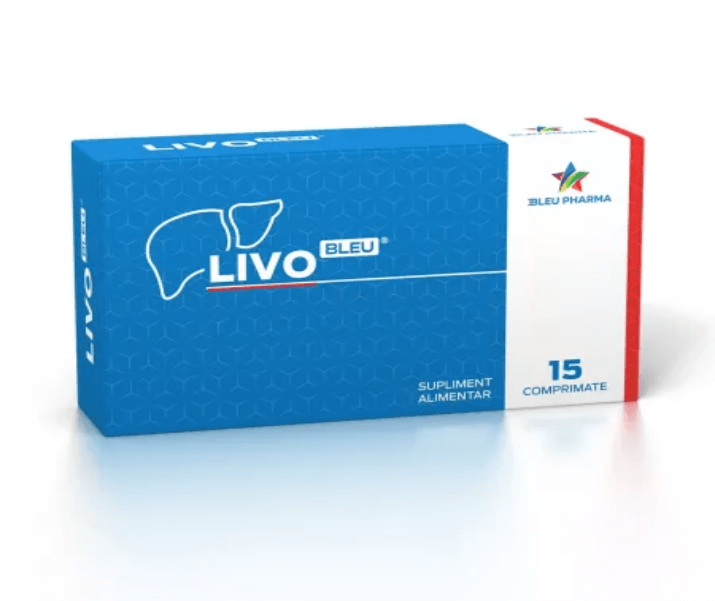 LivoBleu, 15 comprimate, Bleu Pharma LivoBleu, 15 comprimate, Bleu Pharma