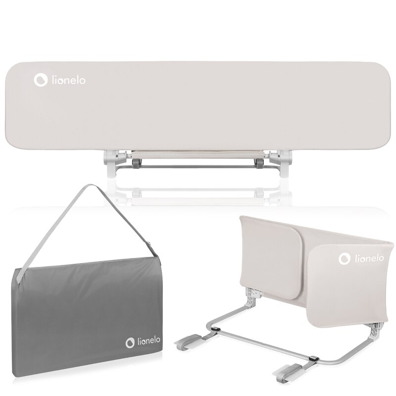 Bariera de protectie pentru pat, Lionelo, Lora XL, Pliabila, Sistem de blocare StandSafe, Geanta de transport inclusa, 150x46 cm, Conform cu BS 7972:2001+A1:2009, Bej Bariera de protectie pentru pat, Lionelo, Lora XL, Pliabila, Sistem de blocare StandSafe, Geanta de transport inclusa, 150x46 cm, Conform cu BS 7972:2001+A1:2009, Bej