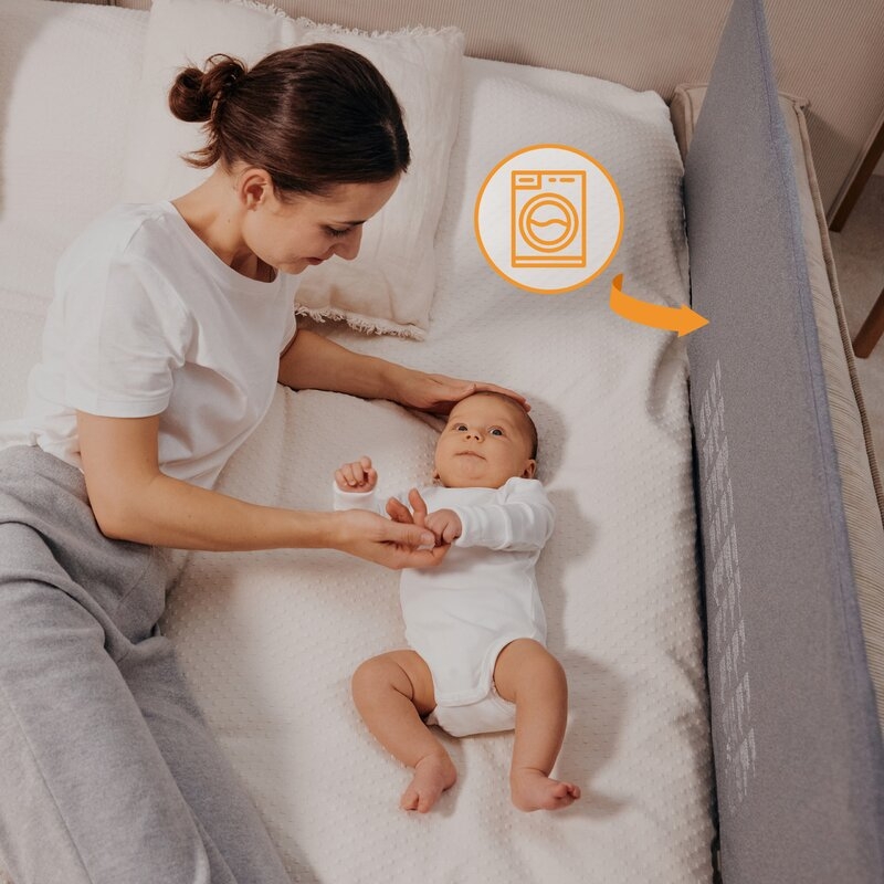 Bariera de protectie pentru pat, Lionelo, Lora XL, Pliabila, Sistem de blocare StandSafe, Geanta de transport inclusa, 150x46 cm, Conform cu BS 7972:2001+A1:2009, Bej Bariera de protectie pentru pat, Lionelo, Lora XL, Pliabila, Sistem de blocare StandSafe, Geanta de transport inclusa, 150x46 cm, Conform cu BS 7972:2001+A1:2009, Bej