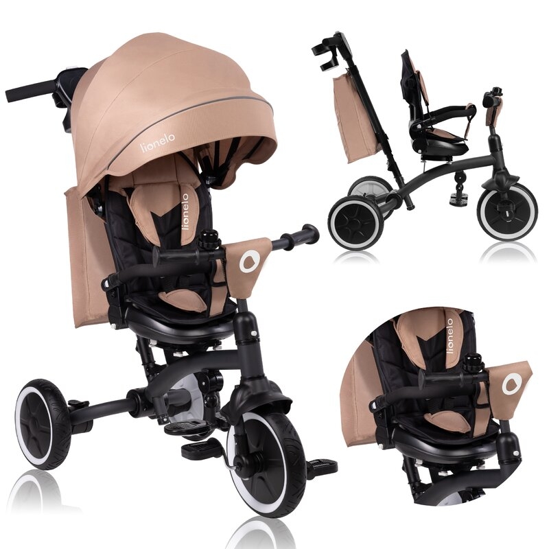 Tricicleta copii, Lionelo, Tris Plus, Ultrapliabila, Multifunctionala, Pana la 25 kg, Inclinare spatar in fata si in spate, Suport picioare, Control al directiei, Scaun reversibil, Rotire 360 grade, Conform cu EN71, 9 luni-5 ani, Bej Tricicleta copii, Lionelo, Tris Plus, Ultrapliabila, Multifunctionala, Pana la 25 kg, Inclinare spatar in fata si in spate, Suport picioare, Control al directiei, Scaun reversibil, Rotire 360 grade, Conform cu EN71, 9 luni-5 ani, Bej