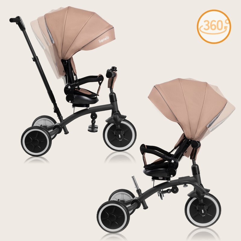 Tricicleta copii, Lionelo, Tris Plus, Ultrapliabila, Multifunctionala, Pana la 25 kg, Inclinare spatar in fata si in spate, Suport picioare, Control al directiei, Scaun reversibil, Rotire 360 grade, Conform cu EN71, 9 luni-5 ani, Bej Tricicleta copii, Lionelo, Tris Plus, Ultrapliabila, Multifunctionala, Pana la 25 kg, Inclinare spatar in fata si in spate, Suport picioare, Control al directiei, Scaun reversibil, Rotire 360 grade, Conform cu EN71, 9 luni-5 ani, Bej