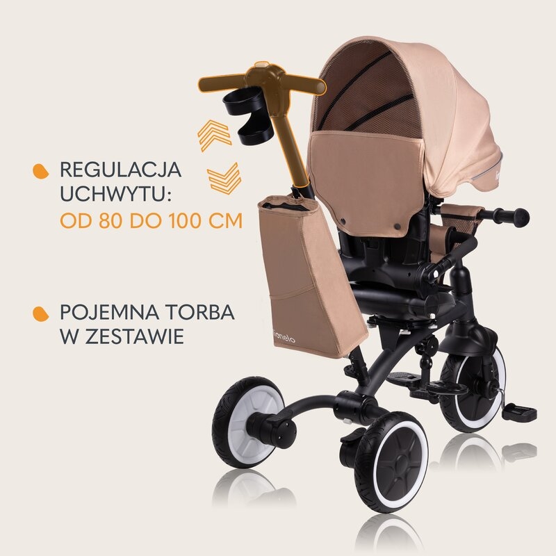 Tricicleta copii, Lionelo, Tris Plus, Ultrapliabila, Multifunctionala, Pana la 25 kg, Inclinare spatar in fata si in spate, Suport picioare, Control al directiei, Scaun reversibil, Rotire 360 grade, Conform cu EN71, 9 luni-5 ani, Bej Tricicleta copii, Lionelo, Tris Plus, Ultrapliabila, Multifunctionala, Pana la 25 kg, Inclinare spatar in fata si in spate, Suport picioare, Control al directiei, Scaun reversibil, Rotire 360 grade, Conform cu EN71, 9 luni-5 ani, Bej