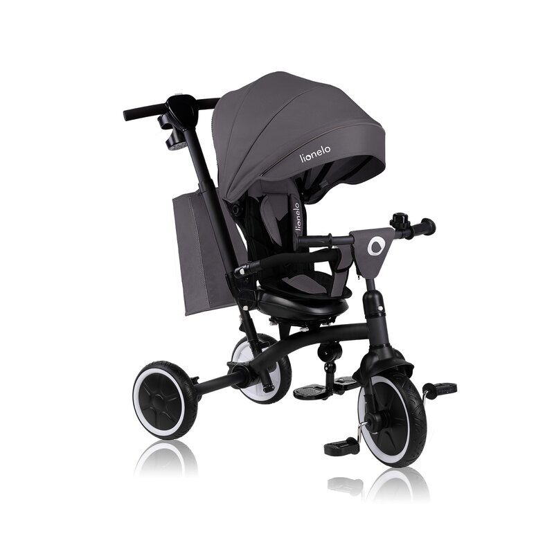 Tricicleta copii, Lionelo, Tris Plus, Ultrapliabila, Multifunctionala, Pana la 25 kg, Inclinare spatar in fata si in spate, Suport picioare, Control al directiei, Scaun reversibil, Rotire 360 grade, Conform cu EN71, 9 luni-5 ani, Gri Tricicleta copii, Lionelo, Tris Plus, Ultrapliabila, Multifunctionala, Pana la 25 kg, Inclinare spatar in fata si in spate, Suport picioare, Control al directiei, Scaun reversibil, Rotire 360 grade, Conform cu EN71, 9 luni-5 ani, Gri
