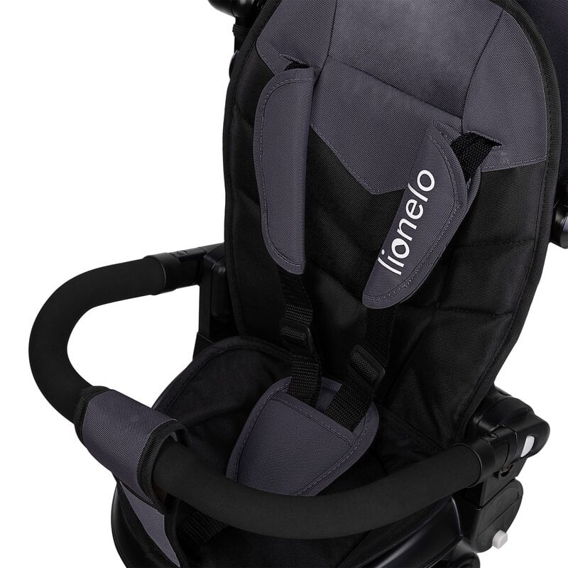 Tricicleta copii, Lionelo, Tris Plus, Ultrapliabila, Multifunctionala, Pana la 25 kg, Inclinare spatar in fata si in spate, Suport picioare, Control al directiei, Scaun reversibil, Rotire 360 grade, Conform cu EN71, 9 luni-5 ani, Gri Tricicleta copii, Lionelo, Tris Plus, Ultrapliabila, Multifunctionala, Pana la 25 kg, Inclinare spatar in fata si in spate, Suport picioare, Control al directiei, Scaun reversibil, Rotire 360 grade, Conform cu EN71, 9 luni-5 ani, Gri