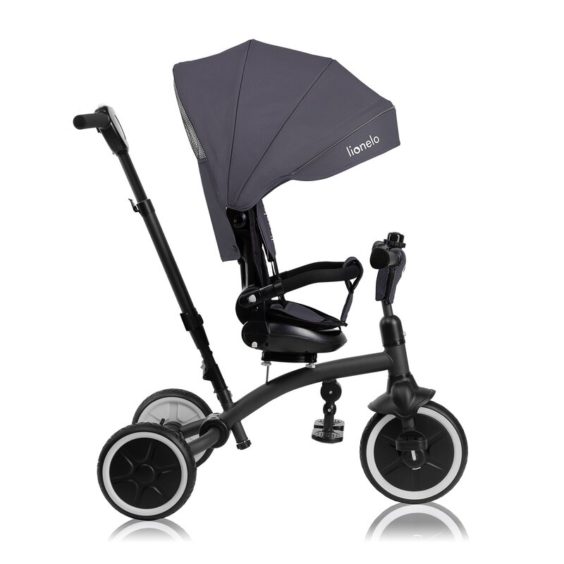 Tricicleta copii, Lionelo, Tris Plus, Ultrapliabila, Multifunctionala, Pana la 25 kg, Inclinare spatar in fata si in spate, Suport picioare, Control al directiei, Scaun reversibil, Rotire 360 grade, Conform cu EN71, 9 luni-5 ani, Gri Tricicleta copii, Lionelo, Tris Plus, Ultrapliabila, Multifunctionala, Pana la 25 kg, Inclinare spatar in fata si in spate, Suport picioare, Control al directiei, Scaun reversibil, Rotire 360 grade, Conform cu EN71, 9 luni-5 ani, Gri