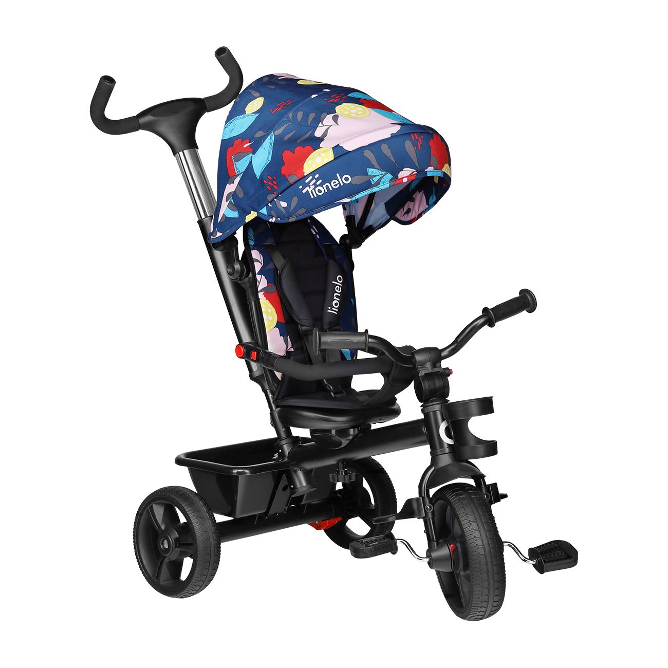 Lionelo - Tricicleta multifunctionala cu sezut reversibil, pliabila, Haari, Blue Navy Lionelo - Tricicleta multifunctionala cu sezut reversibil, pliabila, Haari, Blue Navy