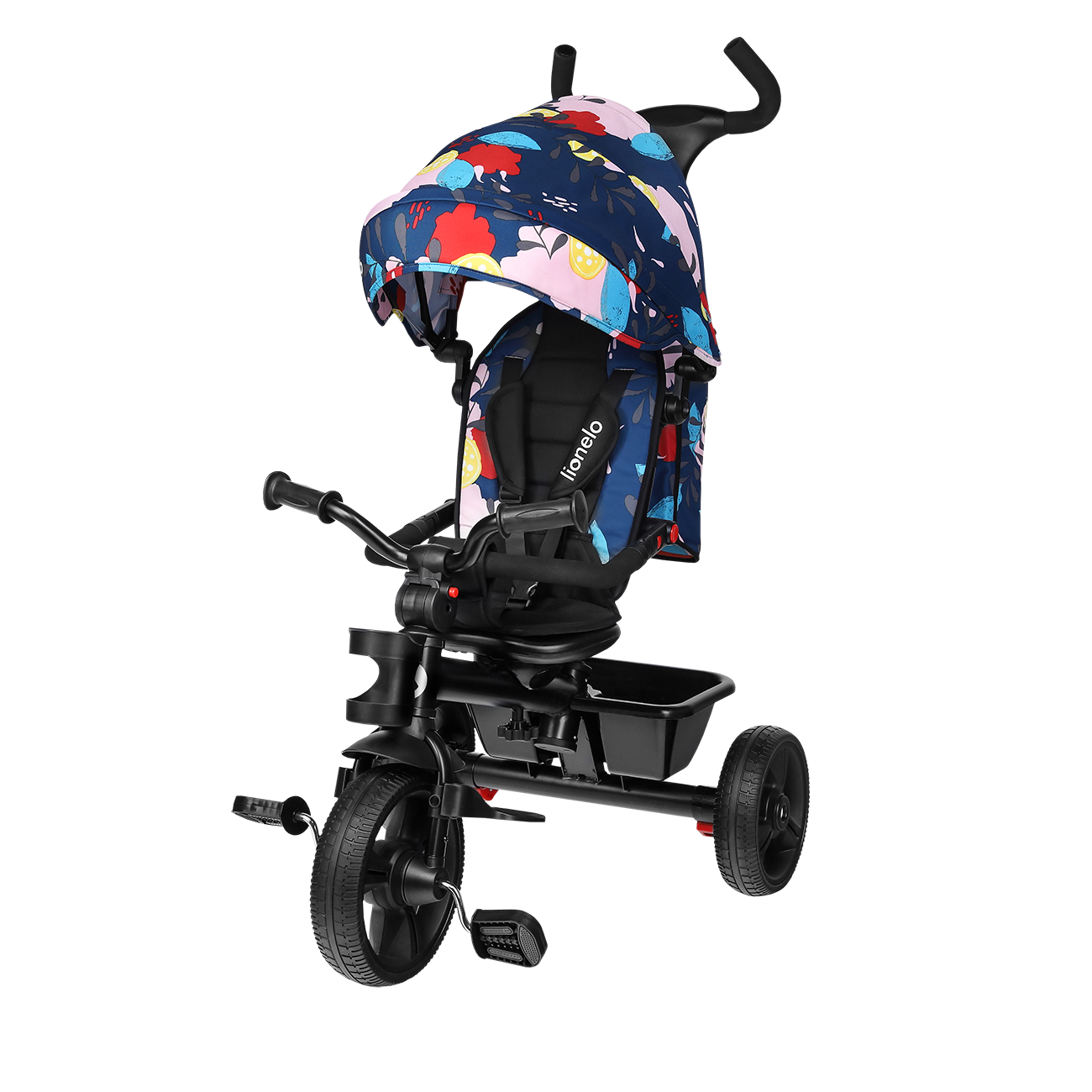 Lionelo - Tricicleta multifunctionala cu sezut reversibil, pliabila, Haari, Blue Navy Lionelo - Tricicleta multifunctionala cu sezut reversibil, pliabila, Haari, Blue Navy