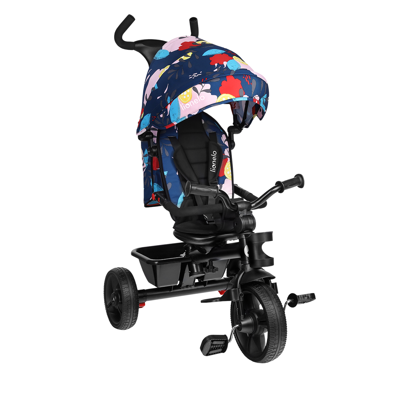 Lionelo - Tricicleta multifunctionala cu sezut reversibil, pliabila, Haari, Blue Navy Lionelo - Tricicleta multifunctionala cu sezut reversibil, pliabila, Haari, Blue Navy