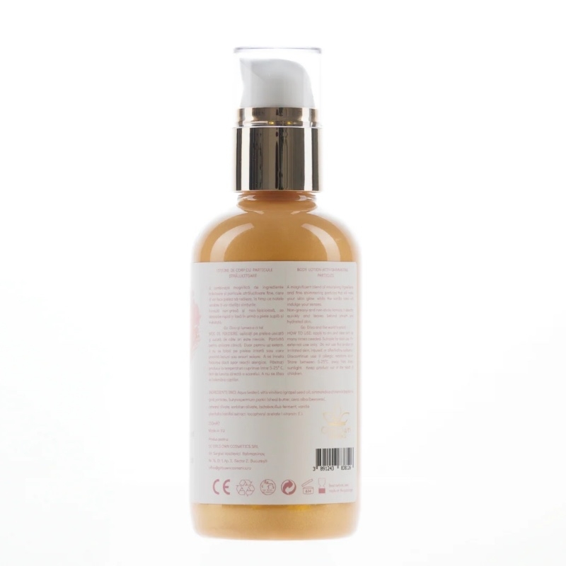 Lotiune de corp cu particule stralucitoare Vanilie Go Diva, 250 ml, Girl Own Cosmetics Lotiune de corp cu particule stralucitoare Vanilie Go Diva, 250 ml, Girl Own Cosmetics