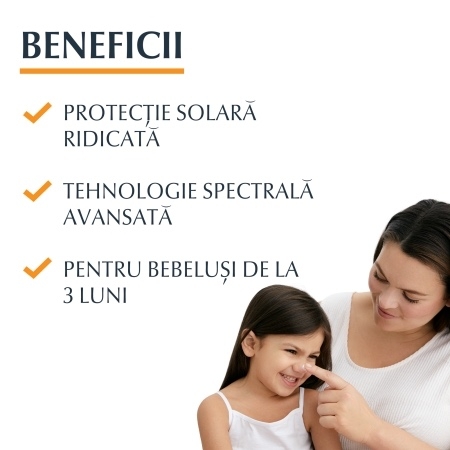 Gel crema de corp pentru copii SPF 50+ Sun Protection Sensitive Protect, 200 ml, Eucerin Gel crema de corp pentru copii SPF 50+ Sun Protection Sensitive Protect, 200 ml, Eucerin