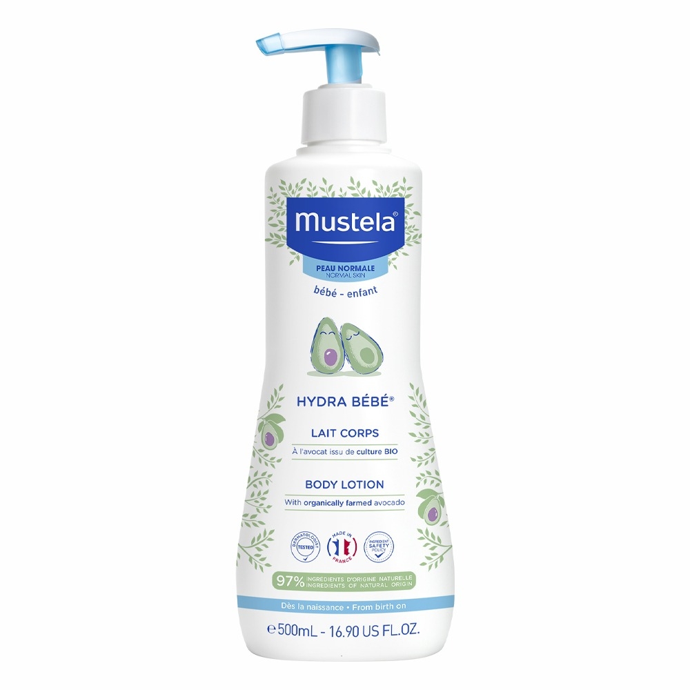 Lotiune de corp hidratanta pentru piele normala Hydra Bebe, 500 ml, Mustela Lotiune de corp hidratanta pentru piele normala Hydra Bebe, 500 ml, Mustela