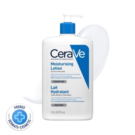 Lotiune hidratanta fata si corp piele uscata si foarte uscata, 976 ml, Cerave Lotiune hidratanta fata si corp piele uscata si foarte uscata, 976 ml, Cerave