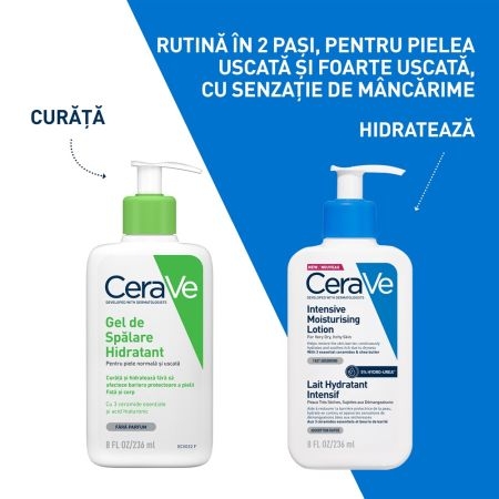 Lotiune intens hidratanta pentru fata si corp, 236 ml, Cerave Lotiune intens hidratanta pentru fata si corp, 236 ml, Cerave