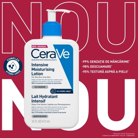 Lotiune intens hidratanta pentru fata si corp, 473 ml, Cerave Lotiune intens hidratanta pentru fata si corp, 473 ml, Cerave