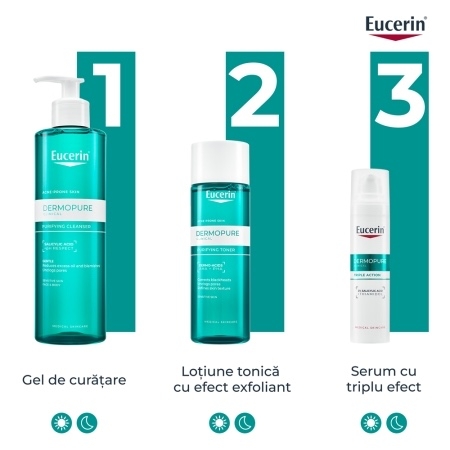 Lotiune tonica DermoPure, 200 ml, Eucerin Lotiune tonica DermoPure, 200 ml, Eucerin
