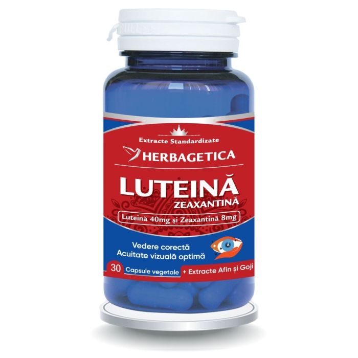 Super Luteina Zeaxantina, 30 capsule, Herbagetica Super Luteina Zeaxantina, 30 capsule, Herbagetica