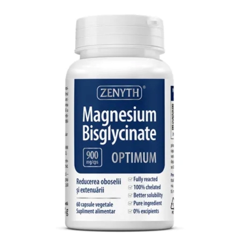 Magnesium Bisglycinate Optimum, 60 capsule, Zenyth Magnesium Bisglycinate Optimum, 60 capsule, Zenyth