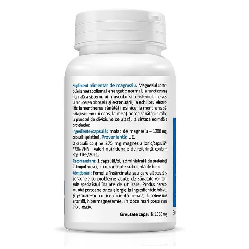 Magnesium Malate, 30 capsule, Zenyth Magnesium Malate, 30 capsule, Zenyth