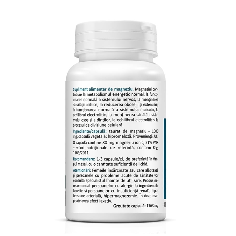 Magnesium Taurate 1000 mg, 30 capsule, Zenyth Magnesium Taurate 1000 mg, 30 capsule, Zenyth