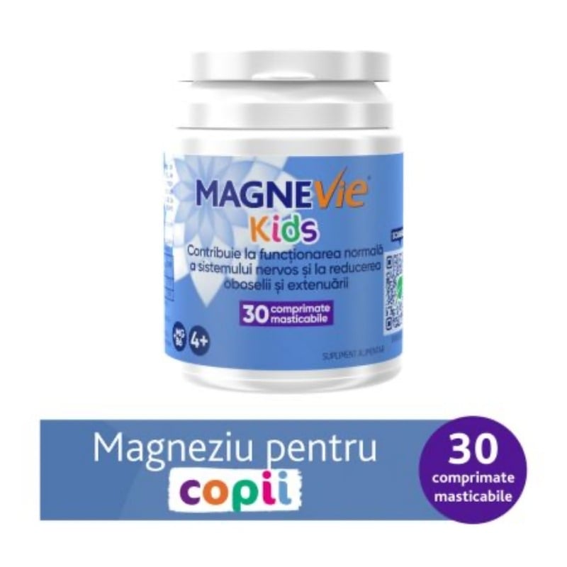 MagneVie Kids, 30 comprimate masticabile, Sanofi MagneVie Kids, 30 comprimate masticabile, Sanofi